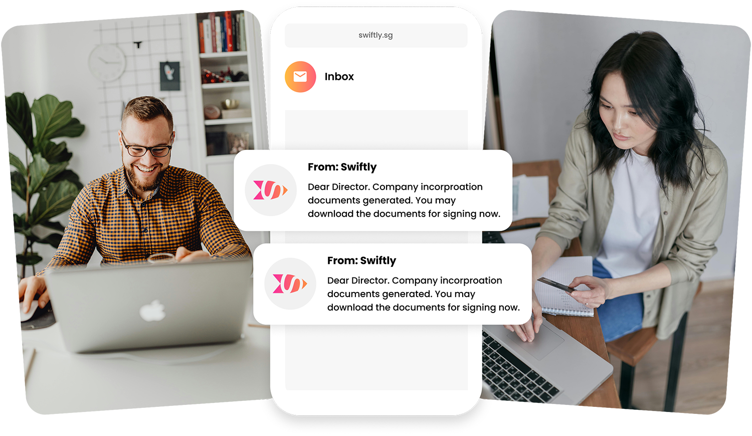 Mobile View Corporate Company Inbox